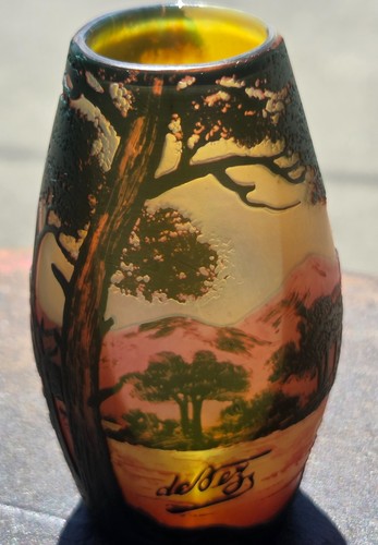 French art nouveau devez vase - french,