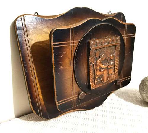 Ancien porte courrier mural - mural, en