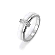 Bague deux anneaux céramique