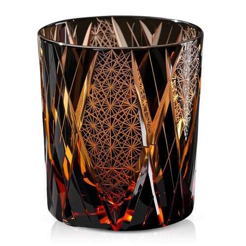 Verre whisky cristal ambre - verre,