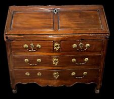 ANCIEN BUREAU AVEC COUVERCLE. ABATTANT. ACAJOU. FRANCE. XVIIIE-XIXE SIÈCLE