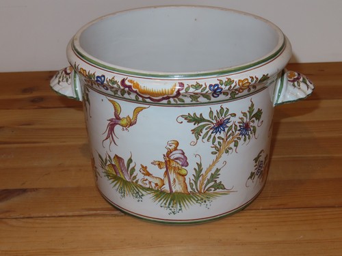 Grand cache pot porcelaine - grand,