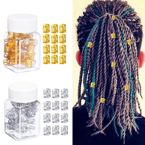 100x dreadlocks perles cheveux - 100x,
