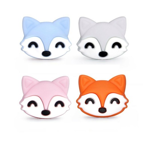Perle silicone renard 24mm - renard, x