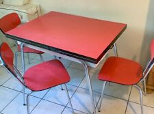 Table Formica et ses 3 chaises Année 60 Vintage