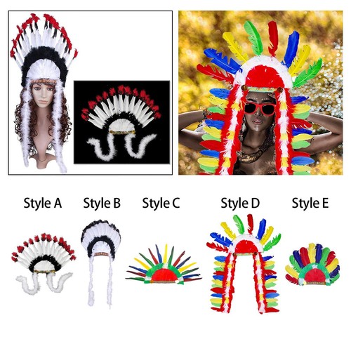 Coiffe plumes chapeau - coiffe,