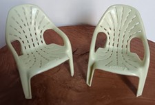 Vintage 70's: 2 fauteuils miniatures STAMP "Sara" design HENRY MASSONNET  C98