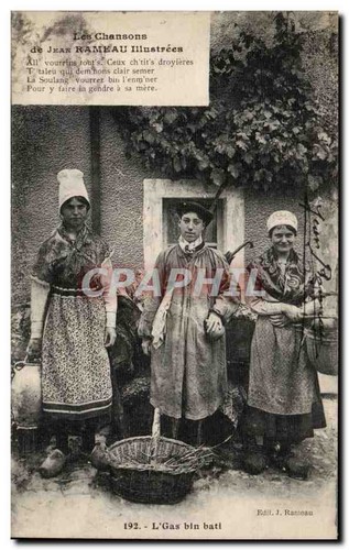 Trois paysannes costume - trois,