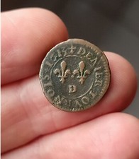 RARE R4 DENIER TOURNOIS 1613 D