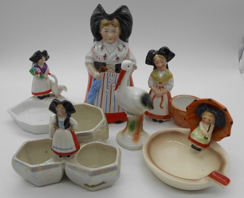 Lot figurines alsacienne - de,