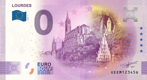 Billet souvenir lourdes - 0€,