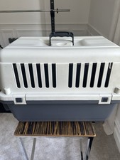 Cage Portative En Plastique Rigide Pour Chien ou Chiot Taille Moyenne 60x40x38