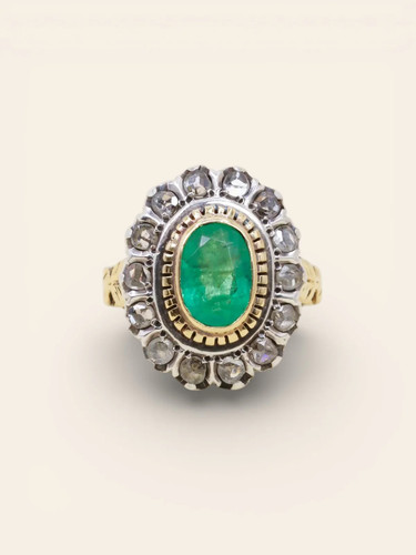 Bague ancienne argent - or,