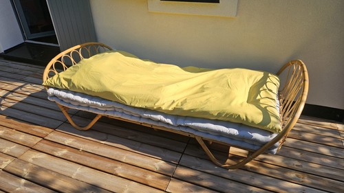 Lit rotin hauteur du - lit,