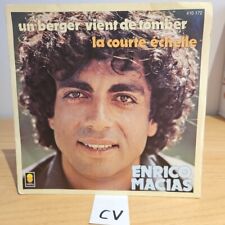 45 tours - ENRICO MACIAS - Un berger vient de tomber 