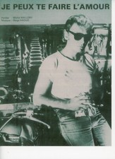 Johnny Hallyday  Partition "Je peux te faire l'amour"   R@RE