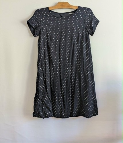 Robe bleu marine pois - bleu,