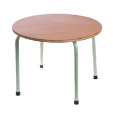 Table ronde écolier bois  60x60 cm