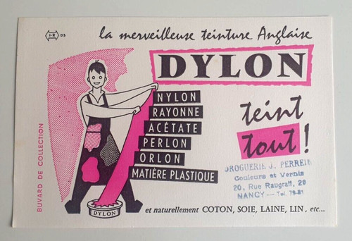Ancien buvard teinture - buvard,