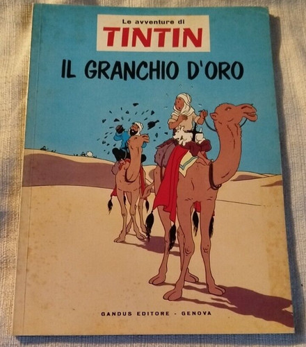 Tintin granchio oro album - d'oro,