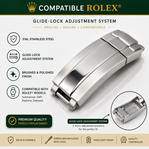 Brush polish steel clasp for - steel,