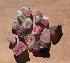 Tourmalines melon d'eau du Cachemire-Pakistan, lot de 23 carats, petits bijoux
