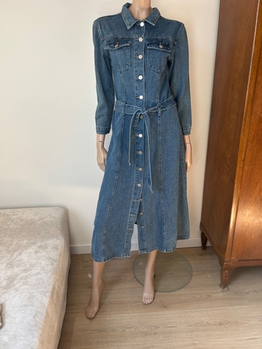 Robe longue jean kate - robe,