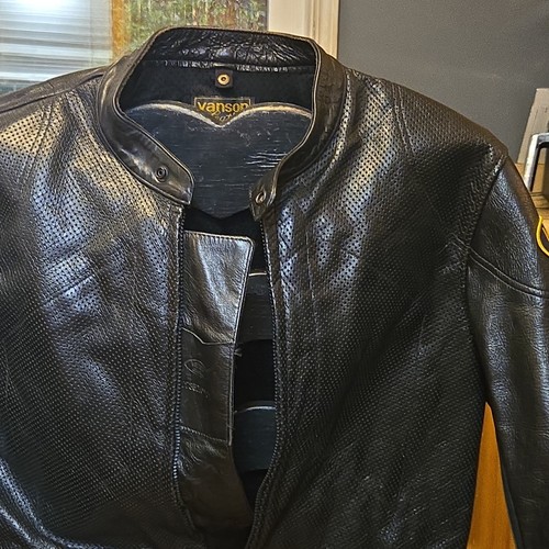 Vanson leather jacket men - leather,
