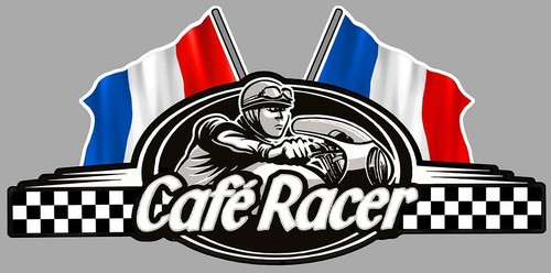 Cafe racer france flags - cafe,