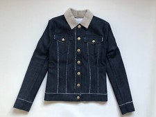Veste en jean fourrée Blue Denim PIERRE BALMAIN - Taille 36 NEUVE