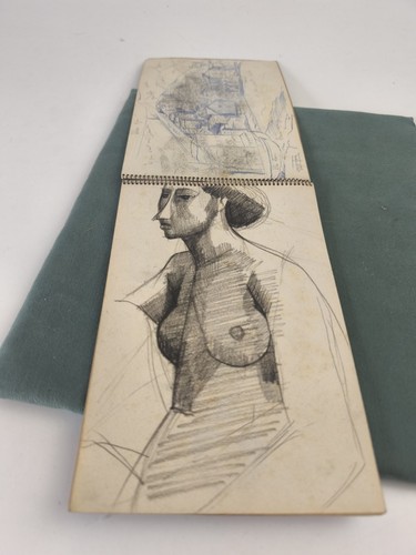 Ancien carnet dessins au - carnet,