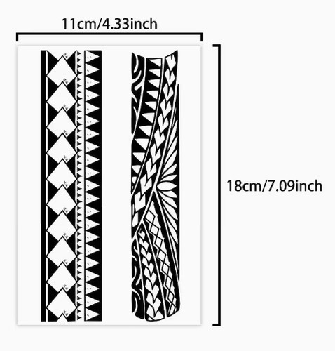 Tatouage temporaire pour bras - temporaire,