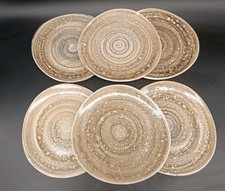 Assiettes à Dessert X6 Faïence NIDERVILLER Modèle Ecume Vintage