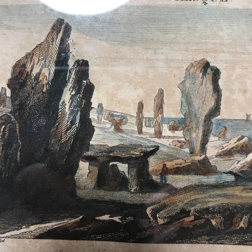 Gravure monuments druidiques - monuments, a