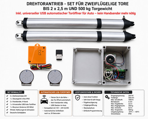 Kit actionneur portail - actionneur,