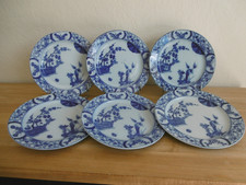 SIX ASSIETTES PLATES FAIENCE
