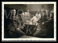 Photo, WW2, Wehrmacht, officiers à la cantine d'Ensdorf, 1940 ; L128L