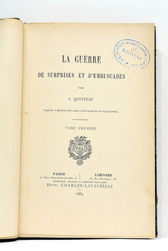 Quinteau guerre de - quinteau, la