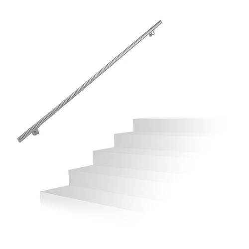 Rampe escalier inox main - rampe, en