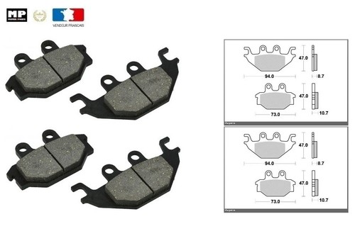 Jeu plaquettes freins avant - plaquettes,