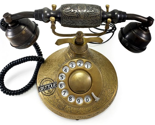 Antique téléphone laiton - antique,