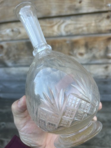 Carafe carafon cristal ancien - carafe,