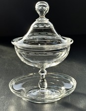 Ancien drageoir ou bonbonnière en cristal taillé ETAT TOP Baccarat Saint Louis
