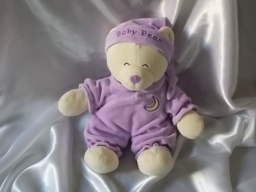Doudou ours mauve violet - ours,