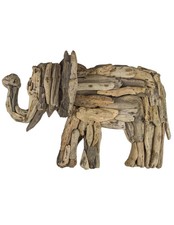 Éléphant en bois flotté