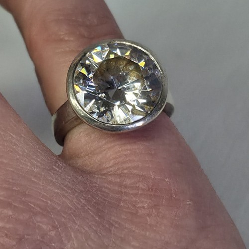 03l10 bague solitaire argent - bague,