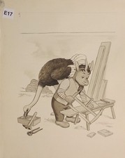 E 17  DESSIN ORIGINAL ARNAL