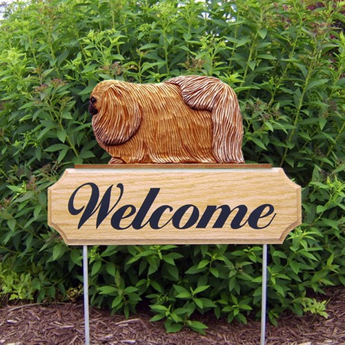 Panneau bienvenue bois - de,