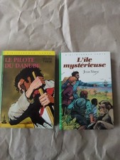 JULES VERNE /2TITRES / BIBLIOTHEQUE VERTE/LIVRES JEUNESSE