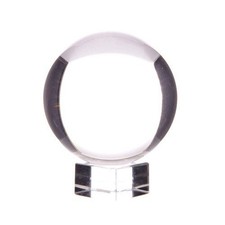 BOULE DE CRISTAL AVEC SOCLE BOITE CADEAU DIAMETRE 6 CMS